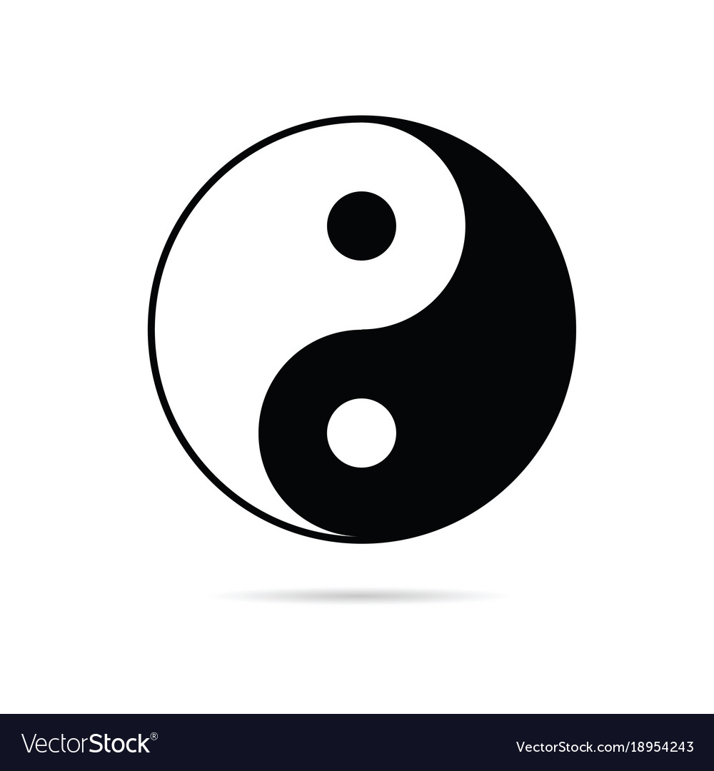 Yin yang sign Royalty Free Vector Image - VectorStock