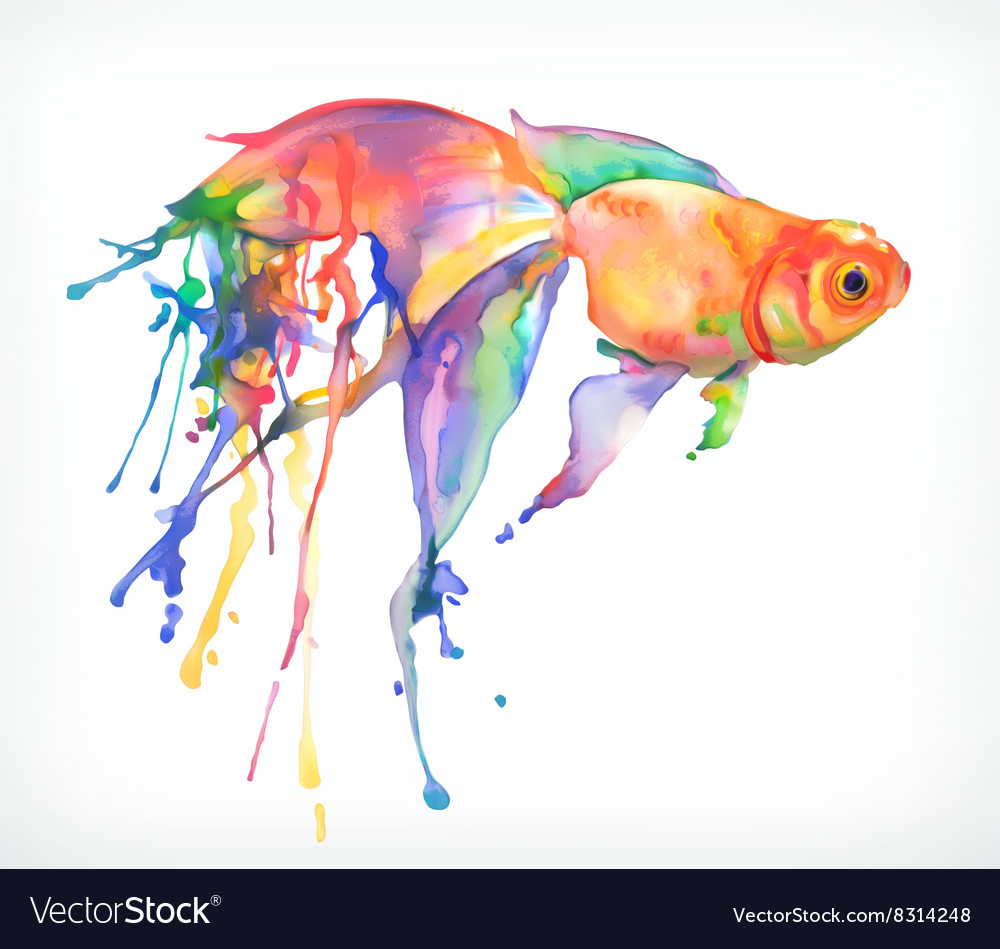 Goldfish Royalty Free Vector Image Vectorstock Goldfish Royalty Free Vector Image Vectorstock