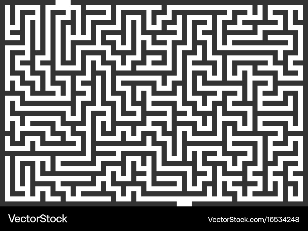 Labyrinth maze Royalty Free Vector Image - VectorStock