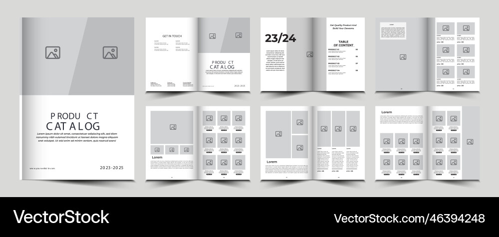 Product catalog or catalogue template design Vector Image