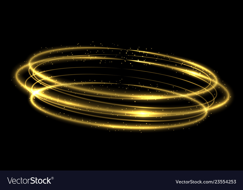 gold circle light