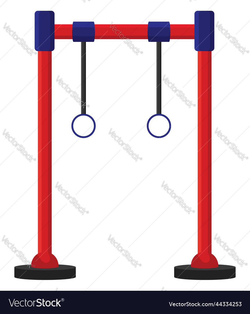 Monkey Bars Exercise On A White Background Vector Image