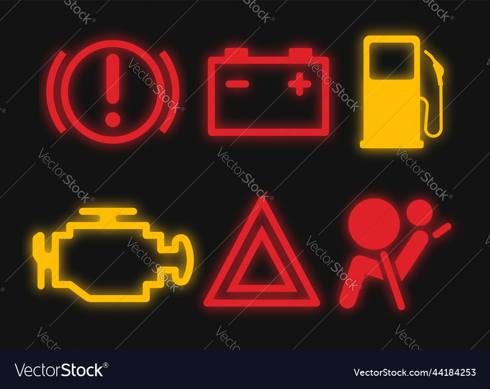 Set of auto car sign