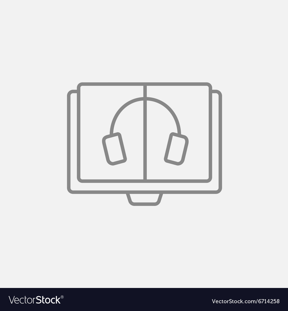 Audiobook Line Symbol