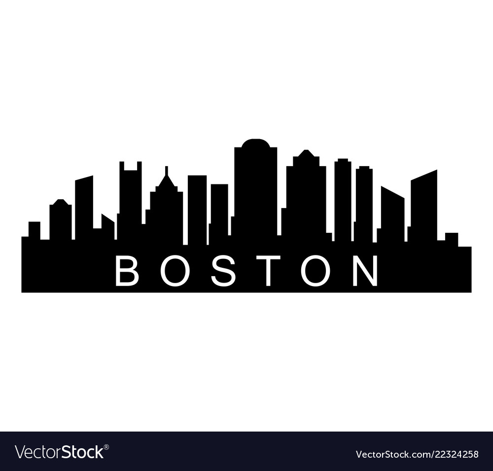 Boston skyline Royalty Free Vector Image - VectorStock