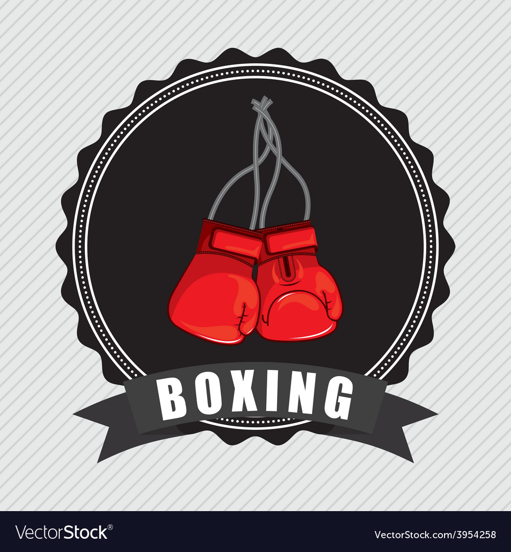 Boxing emblem Royalty Free Vector Image - VectorStock