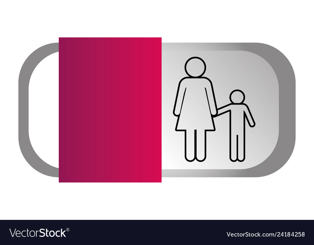 Family pictograph cartoon