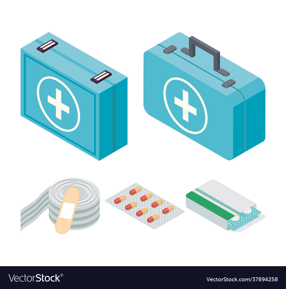 Five first aid icons