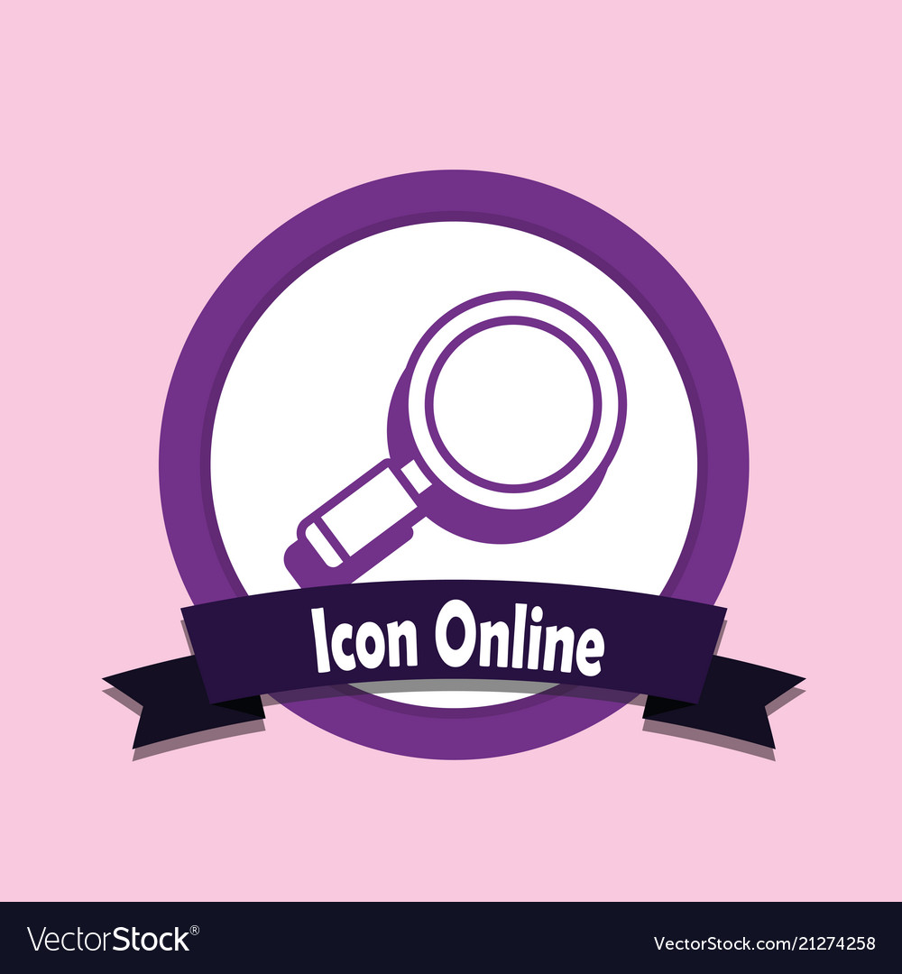 Icon online design Royalty Free Vector Image VectorStock