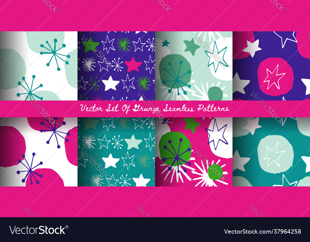 Neon abstract christmas seamless pattern