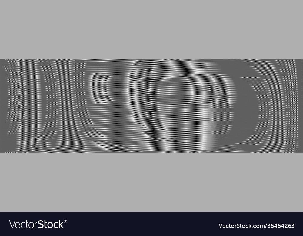 Grey abstract deformation texture with curved