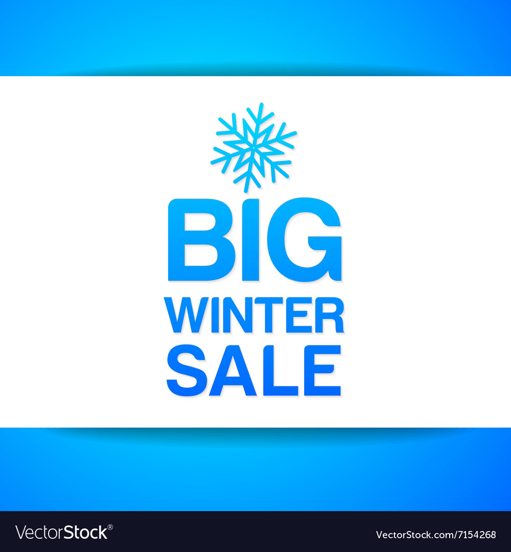 Big winter sale