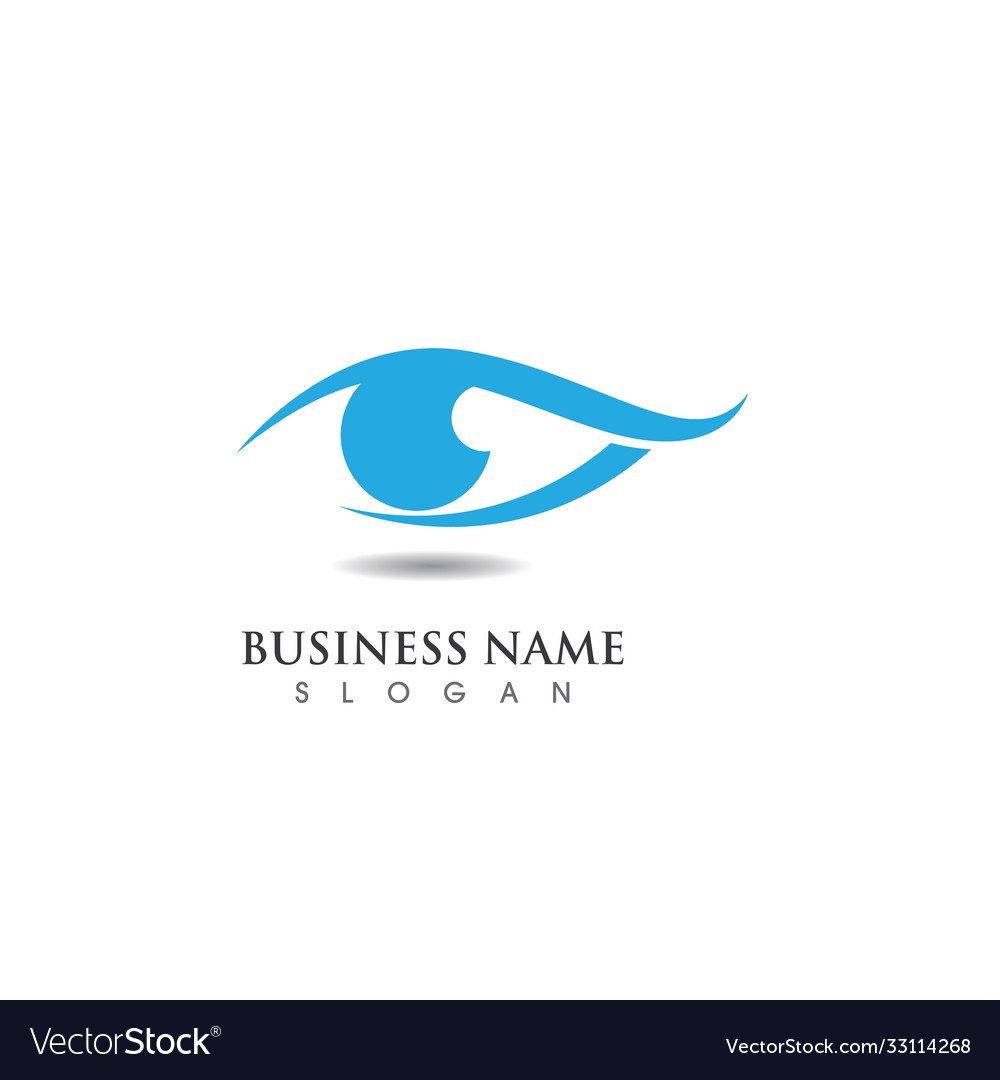 Eye care logo design Royalty Free Vector Image