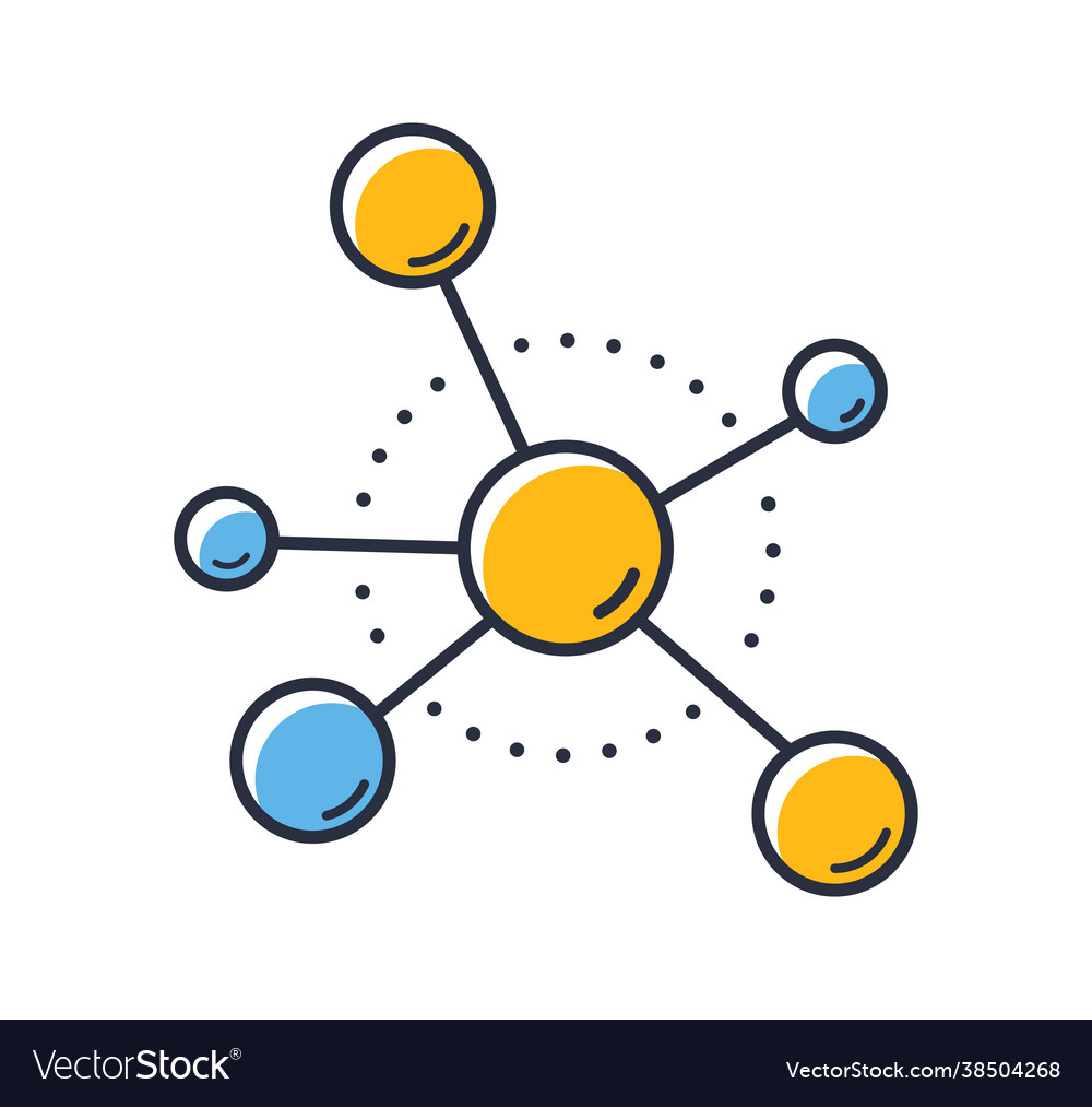 Molecular model icon