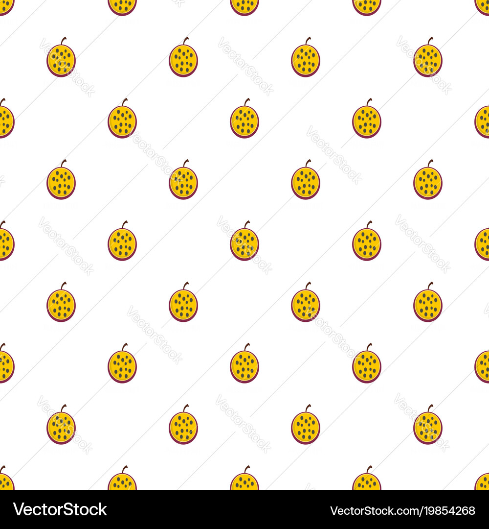 Passion fruit pattern seamless Royalty Free Vector Image