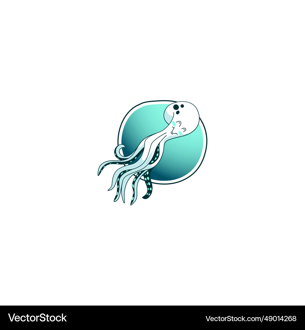 Stylish octopus Royalty Free Vector Image - VectorStock