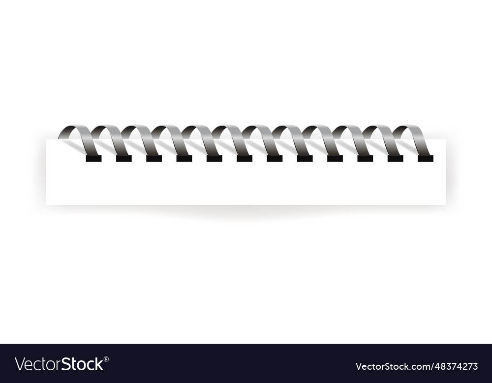 Notebook paper binder spiral binders Royalty Free Vector