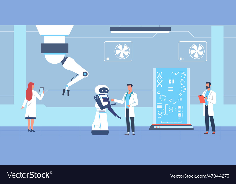 Research center for artificial intelligence Vector Image