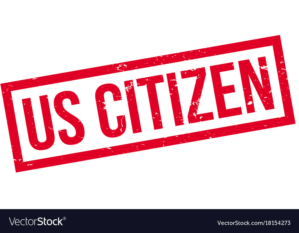 Us citizen rubber stamp Royalty Free Vector Image