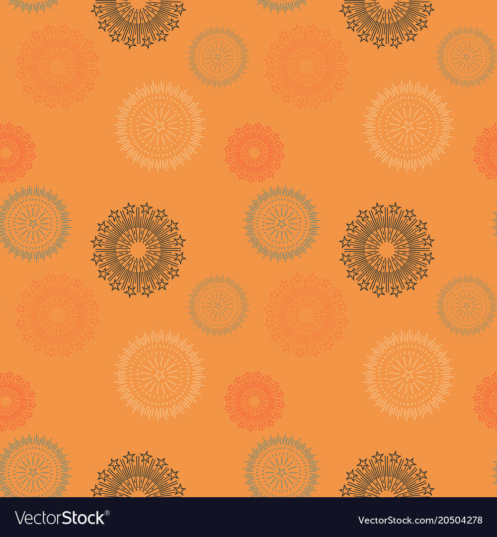 Firework seamless pattern