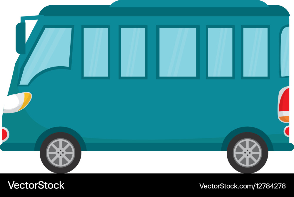 Public bus service Royalty Free Vector Image - VectorStock