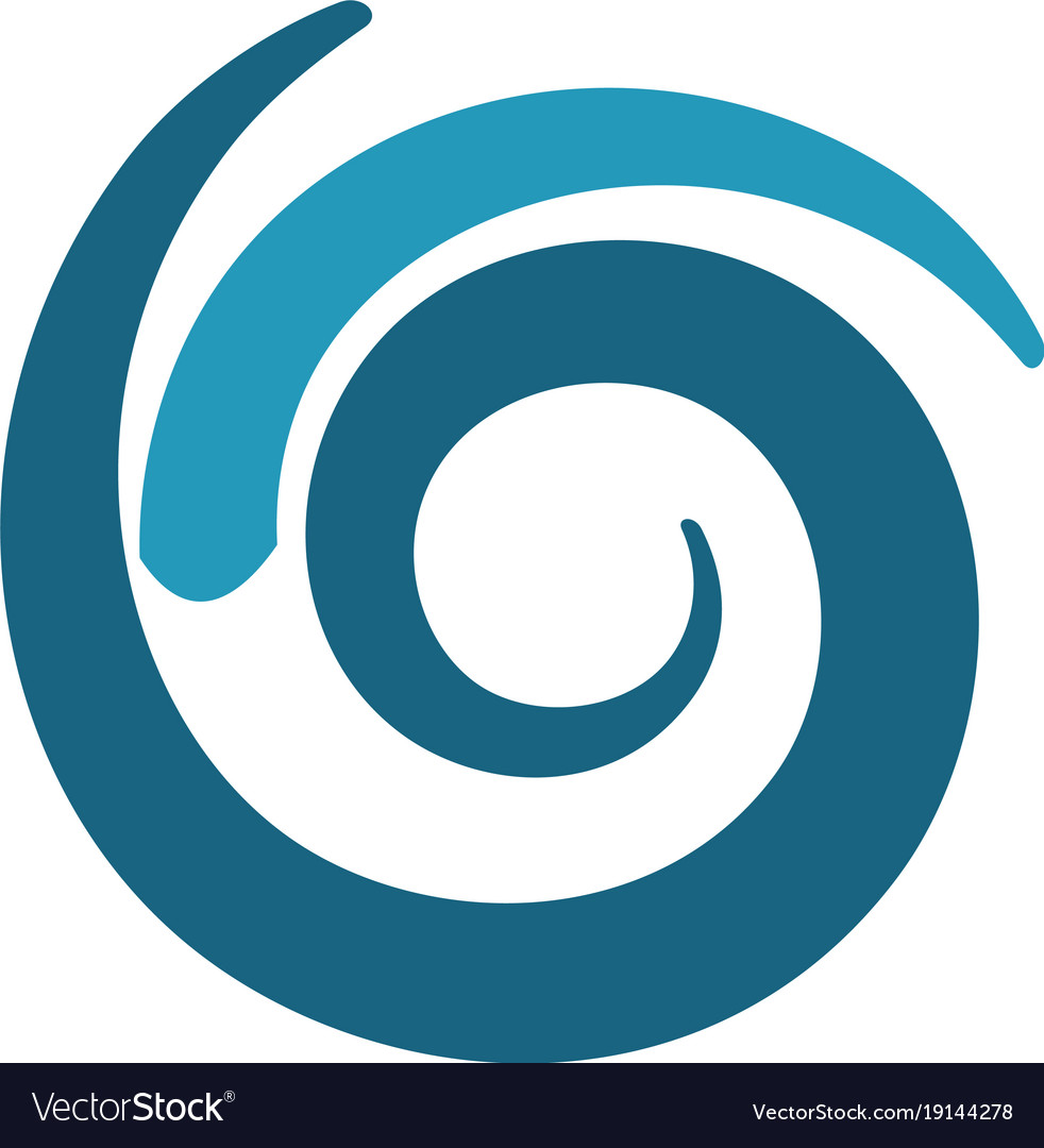 Round Swirl Abstract Logo Royalty Free Vector Image