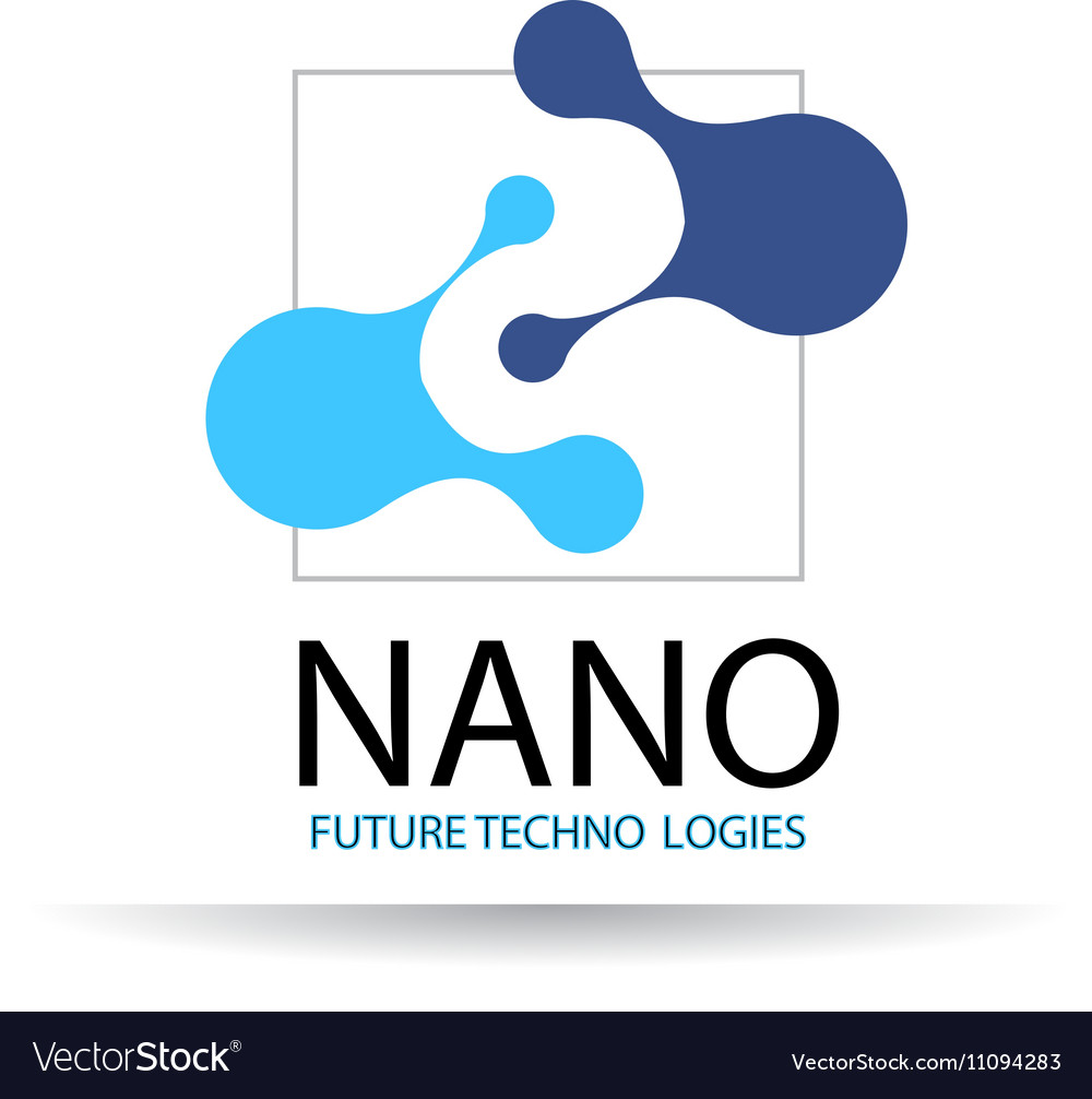 Nano logo - nanotechnology template design