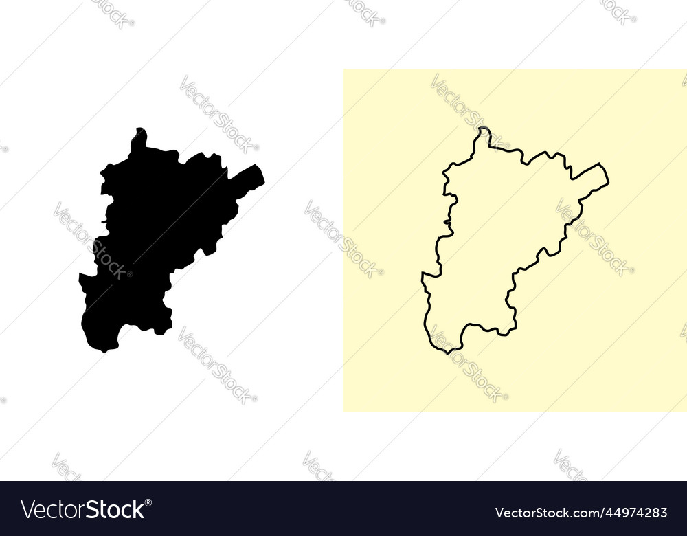 Uri map switzerland europe filled and outline map Vector Image