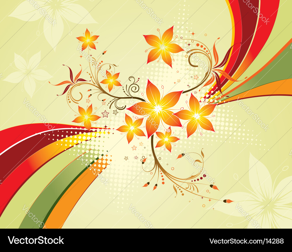 Background flower Royalty Free Vector Image - VectorStock