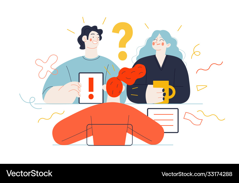 Business topics - meeting Royalty Free Vector Image