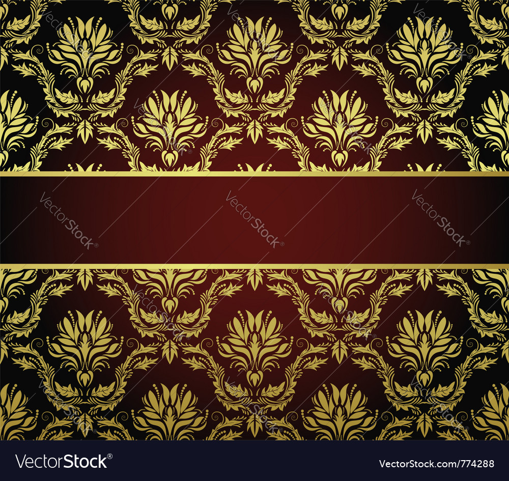Floral Banner Background Royalty Free Vector Image