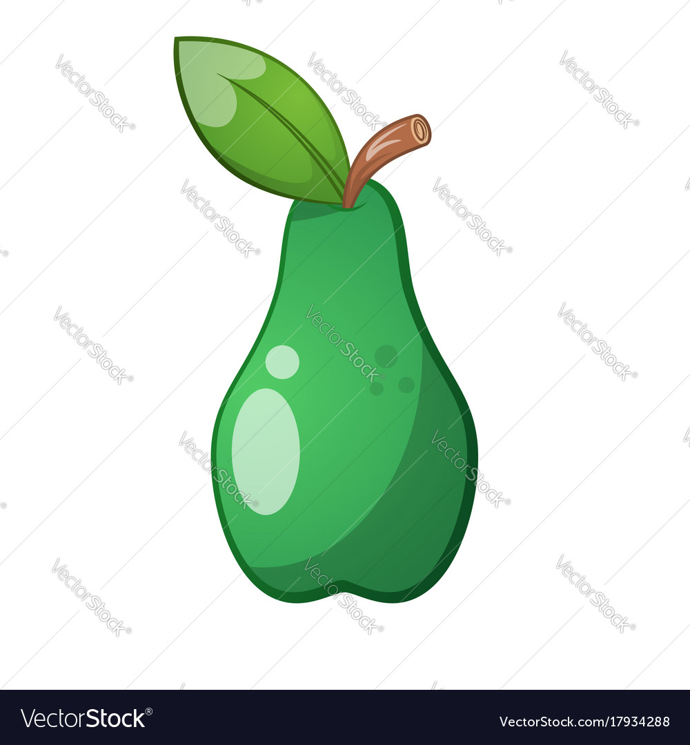 Pear icon cartoon