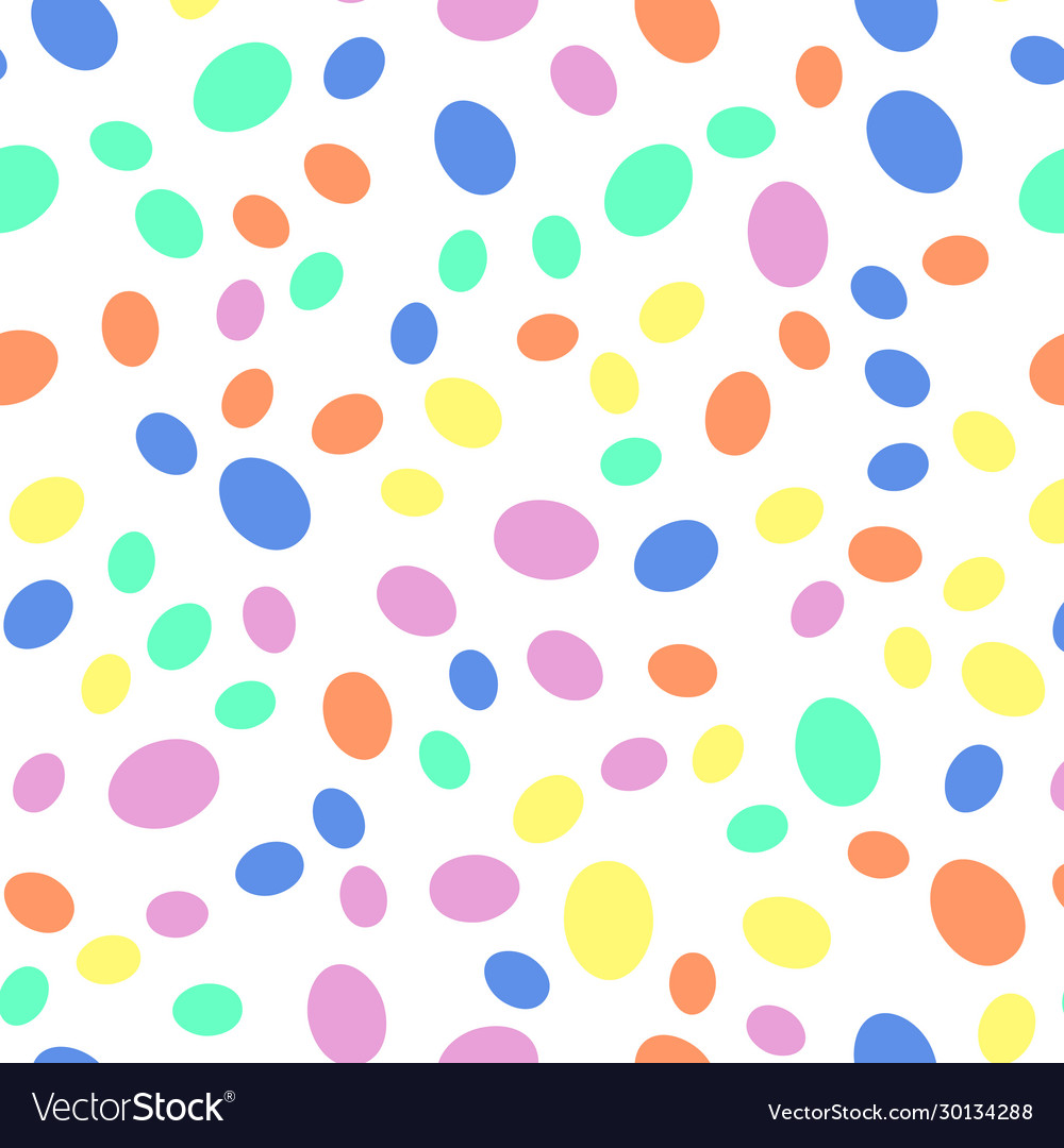 Seamless easter pattern with colorful eggs