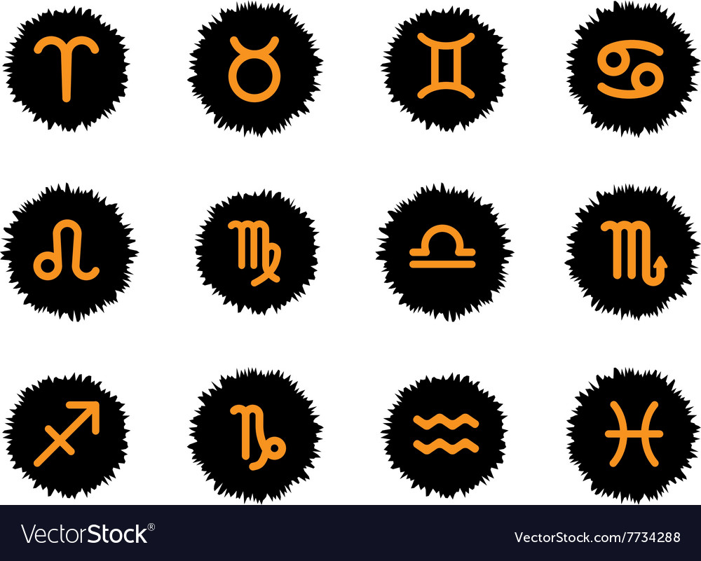 Zodiac Icon Set Royalty Free Vector Image Vectorstock Zodiac Icon Set Royalty Free Vector Image Vectorstock