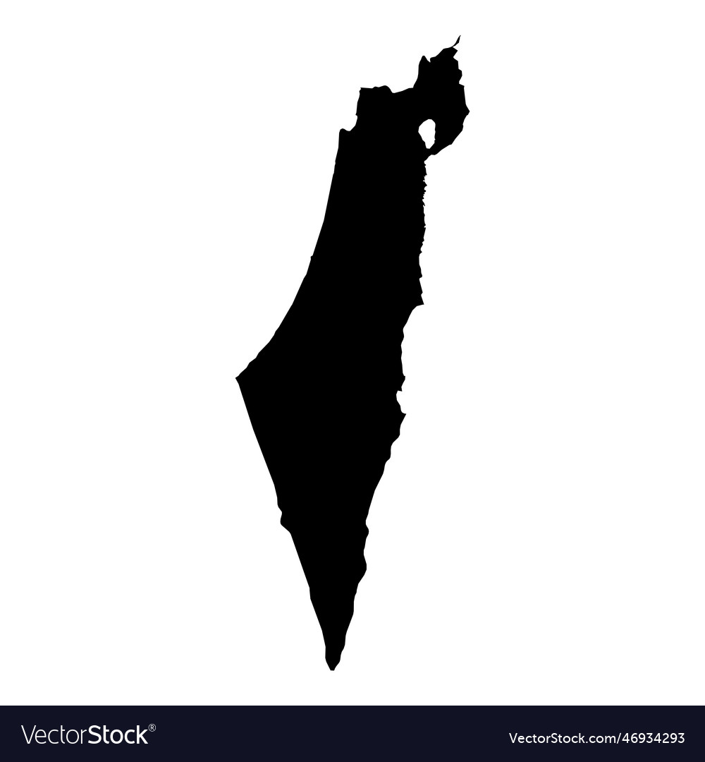 High detailed map israel new 2023 Royalty Free Vector Image