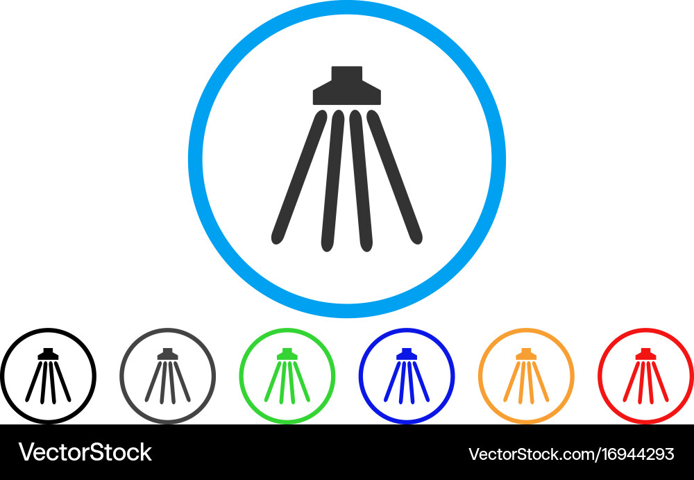 Shower rounded icon Royalty Free Vector Image - VectorStock