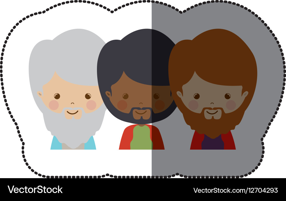 Three wise men Royalty Free Vector Image - VectorStock