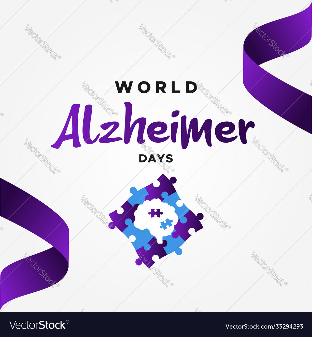 World alzheimer day design for celebrate moment