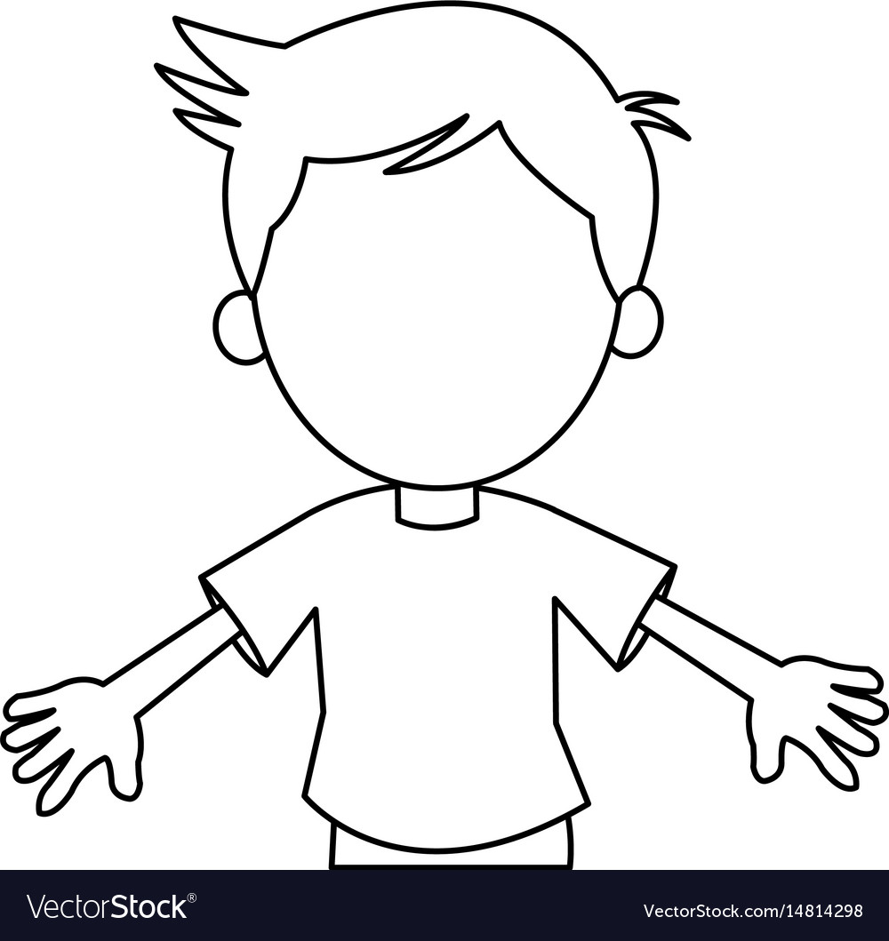 Cartoon Young Boy Student Avatar Royalty Free Vector Image