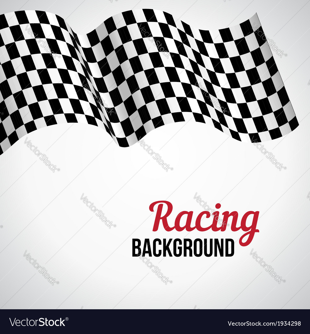 Checkered racing flag Royalty Free Vector Image