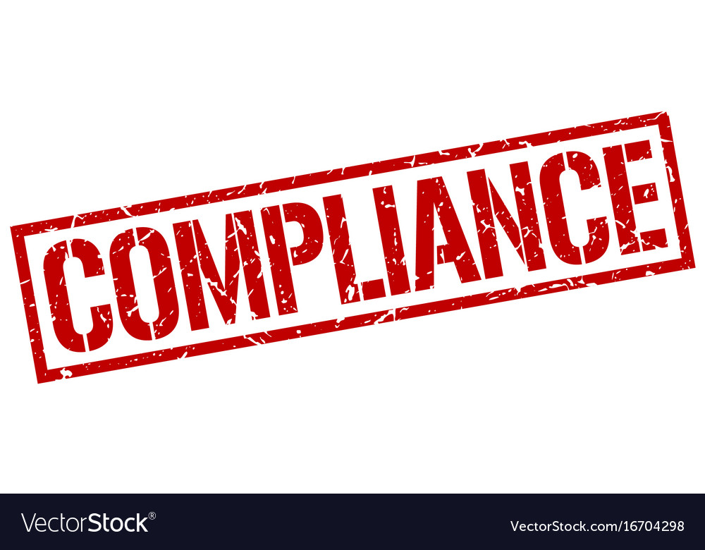 Compliance stamp Royalty Free Vector Image - VectorStock