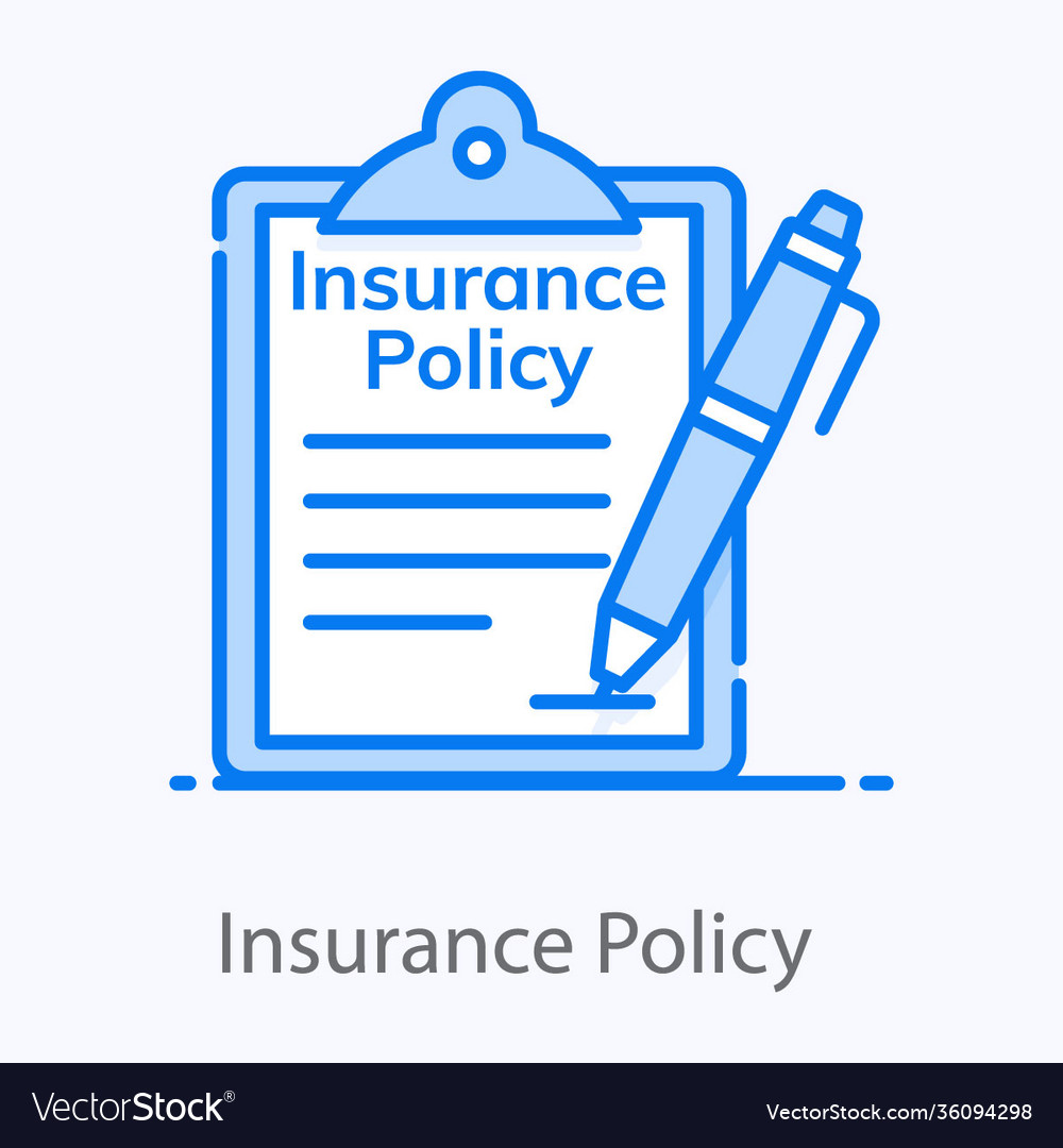 Insurance policy Royalty Free Vector Image - VectorStock