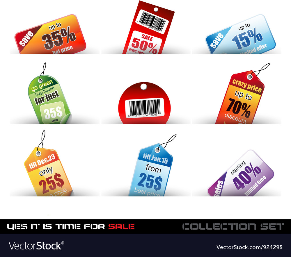 sale tags royalty free vector image vectorstock