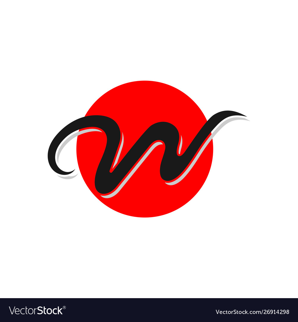 W letter logo and symbol template