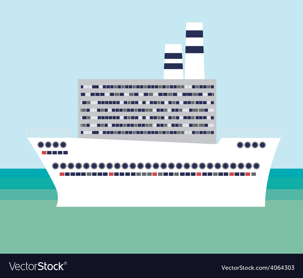 Caribbean cruise design Royalty Free Vector Image