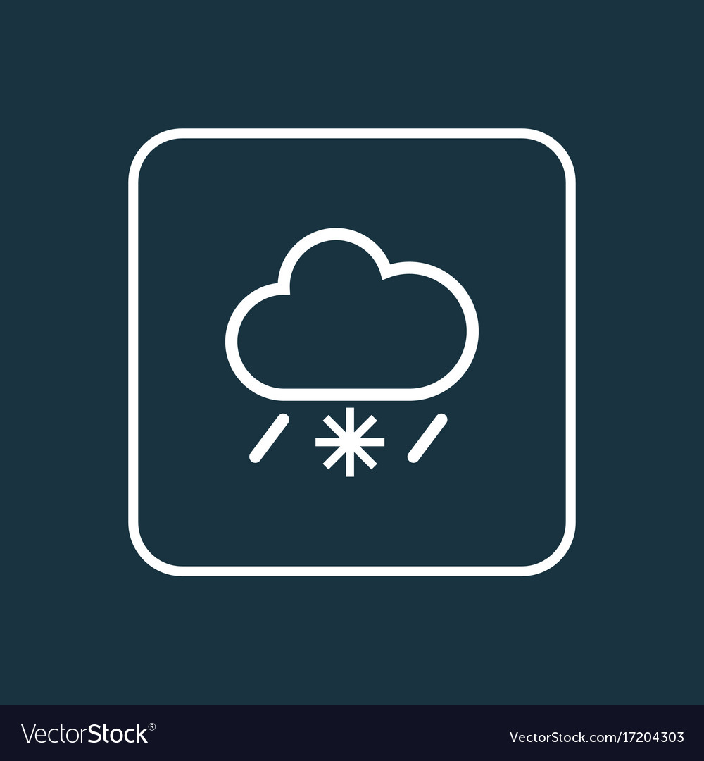 Kaltes Wetter Kontur Symbol Premium-Qualität