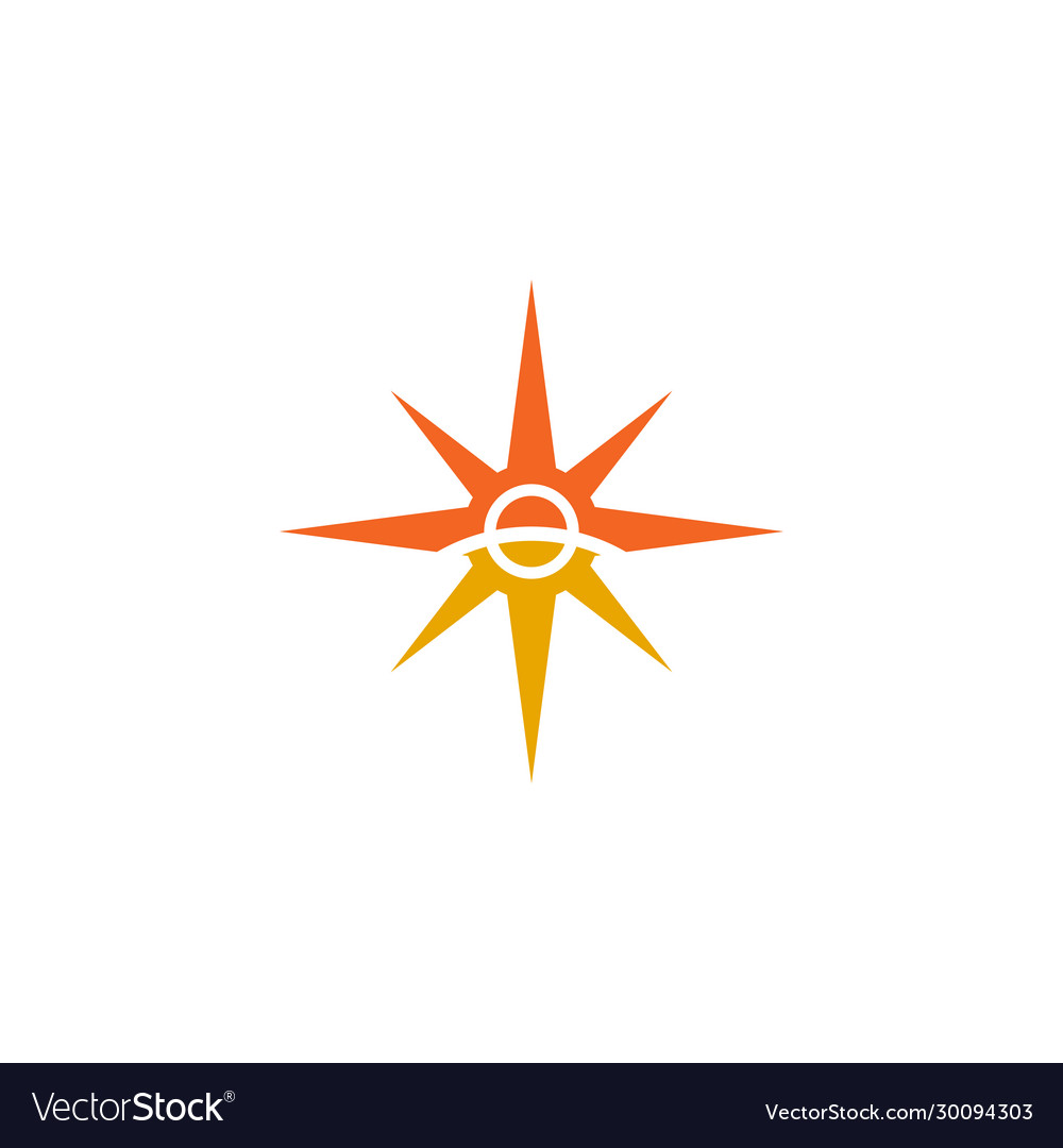 Compass logo inspiration design template