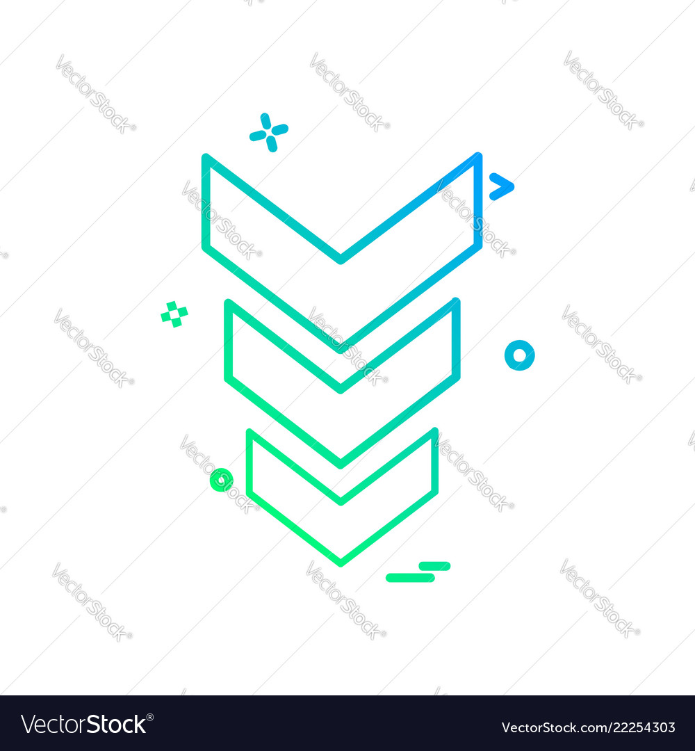 Down arrow icon design