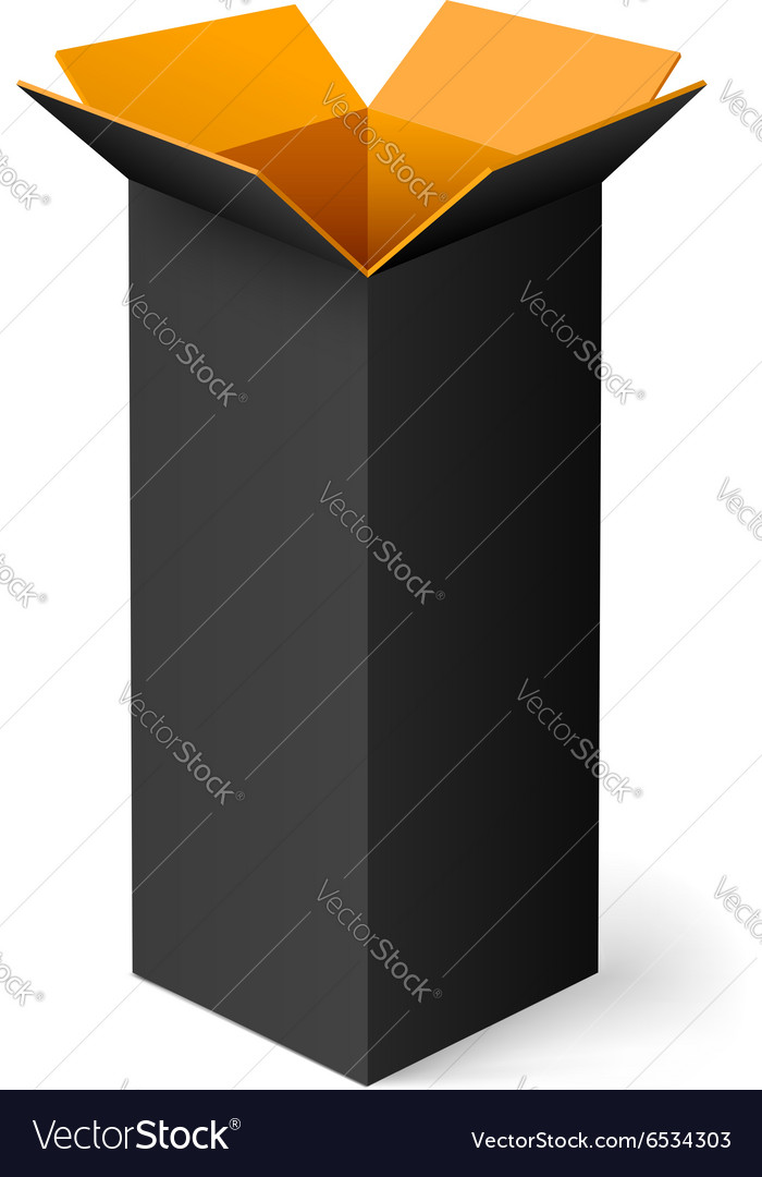 Opened box Royalty Free Vector Image - VectorStock