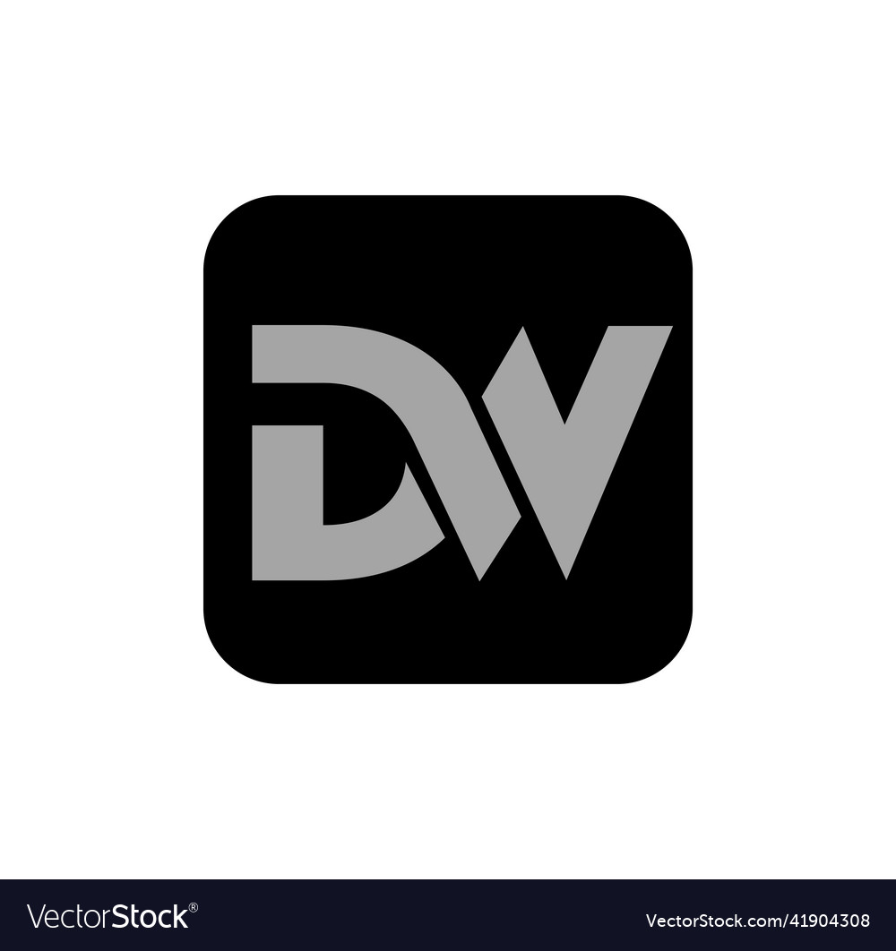 Dw company name initial letters icon